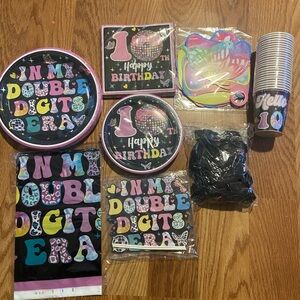 In my double digits era Birthday Party Supplies Set